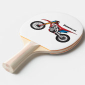 Motorrad Tischtennis Schläger (Vorderseite)