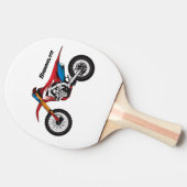Motorrad Tischtennis Schläger (Seitenansicht)