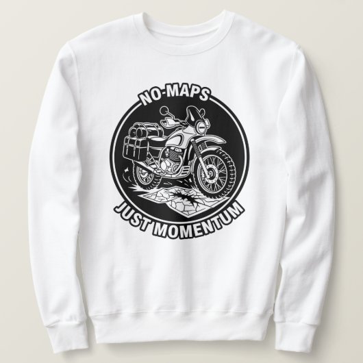 Motorrad-Touring-Freiheitsmentalität Sweatshirt (Design vorne)