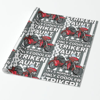 Motorrad Triker Tante Geschenkpapier