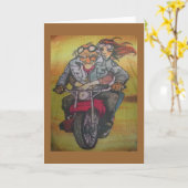 Motorrad-Typ Karte (Gelbe Blume)