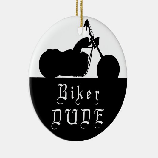 Motorrad-TYP Motorrad Custom Foto Ornament (Rechts)