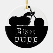 Motorrad-TYP Motorrad Custom Foto Ornament (Vorne)