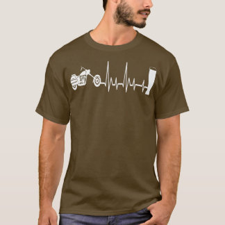 Motorrad- und Biermotorrad-Chopper T-Shirt