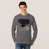 Motorrad und dunkle Wolken T-Shirt (Vorne ganz)