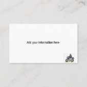 Motorrad und Fahrer Visitenkarte (Rückseite)