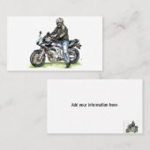 Motorrad und Fahrer Visitenkarte (Vorne/Hinten)