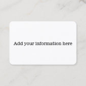 Motorrad und Fahrer Visitenkarte (Rückseite)