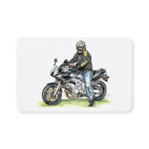 Motorrad und Fahrer