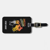 Motorrad- und Motorradfahrer Gepäckanhänger (Vorderseite horizontal)