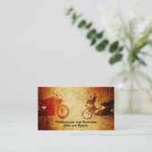 Motorrad-und Roller-Visitenkarten Visitenkarte (Stehend Vorderseite)