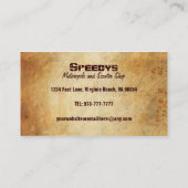 Motorrad-und Roller-Visitenkarten Visitenkarte (Rückseite)