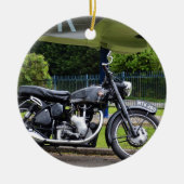 Motorrad und Spitfire Keramikornament (Vorne)