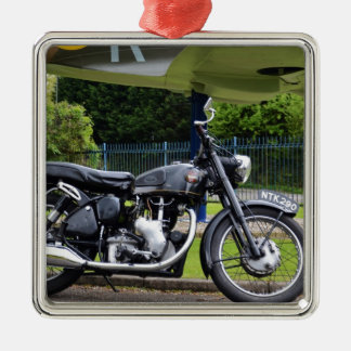 Motorrad und Spitfire Ornament Aus Metall