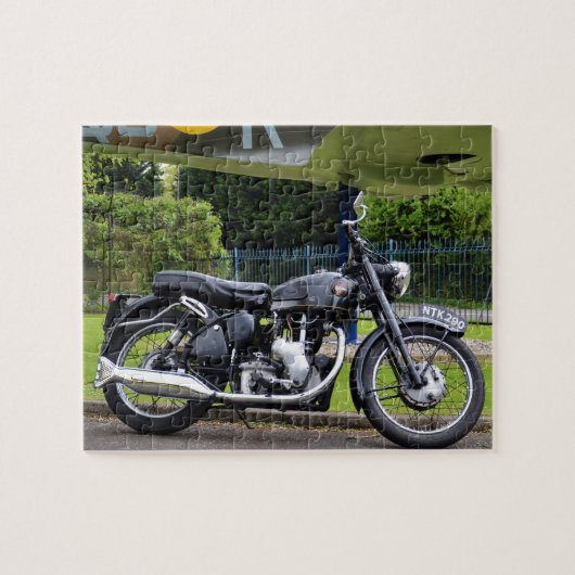 Motorrad und Spitfire Puzzle (Horizontal)