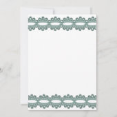 Motorrad und Spitzen Elegante Hochzeit Einladung (Rückseite)