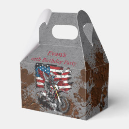 Motorrad United Staaten Flag 00. Geburtstagsparty Geschenkschachtel