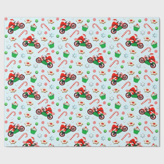 Motorrad-Urlaubsgeschenke Geschenkpapier (Flach)