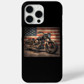 Motorrad USA Flag Retro Biker Case-Mate iPhone Hülle (Rückseite)