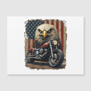 Motorrad USA-Flagge Retro-Biker-Chopper Magnetkarte