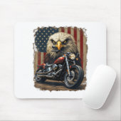 Motorrad USA Flagge Retro Biker Chopper Mousepad (Mit Mouse)