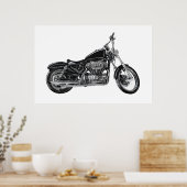 Motorrad V Poster (Küche)