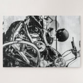 Motorrad V-Twin American Made Harley Biker Puzzle (Horizontal)