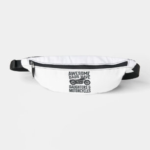 Motorrad-Vater-Töchter-Zitat Vintage-Vektor-Desi Bauchtasche