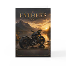 Motorrad-Vatertag-Grußkarte