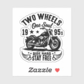 Motorrad-Vintag für 1995 Aufkleber (Blatt)