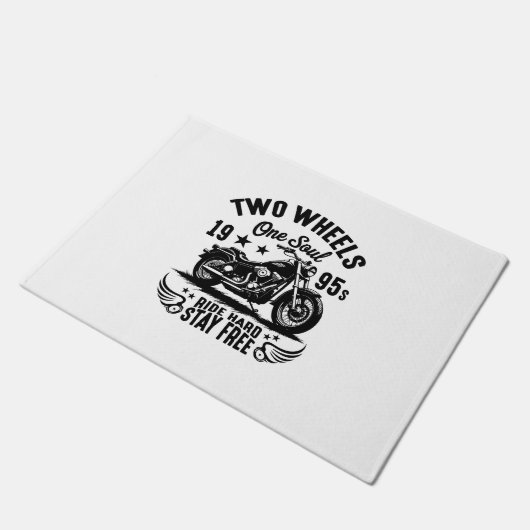 Motorrad-Vintag für 1995 Fußmatte (Schrägansicht)