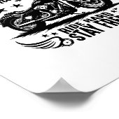 Motorrad-Vintag für 1995 Poster (Ecke)