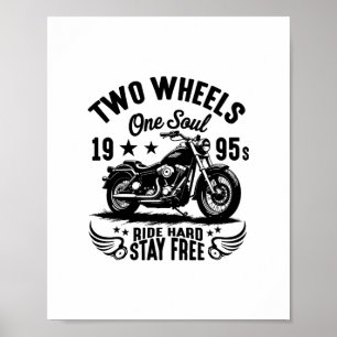 Motorrad-Vintage aus den 1990er Jahren Poster
