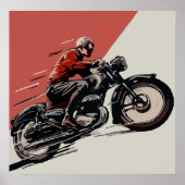 Motorrad-Vintage-Werbung Poster (Vorne)