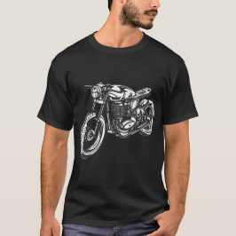 Motorrad-Vintager Motorrad-Entwurf T-Shirt