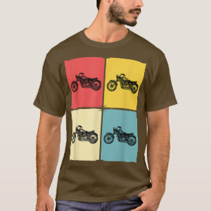 Motorrad Vintager Motorradfahrer Motorrad lustig T-Shirt