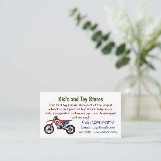 Motorrad Visitenkarte (Stehend Vorderseite)