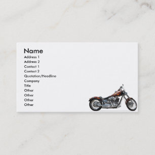 Motorrad Visitenkarte