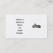 Motorrad Visitenkarte (Rückseite)