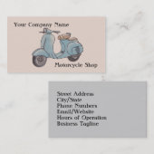 Motorrad-Visitenkarte Visitenkarte (Vorne/Hinten)