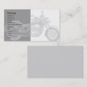 Motorrad-Visitenkarte Visitenkarte (Vorne/Hinten)