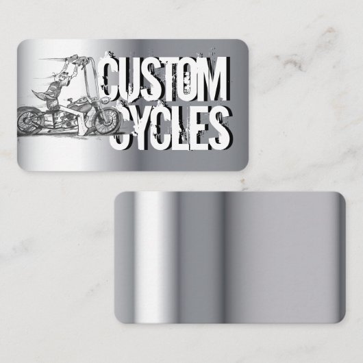 Motorrad-Visitenkarte Visitenkarte (Vorne/Hinten)
