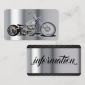 Motorrad-Visitenkarte Visitenkarte (Vorne/Hinten)