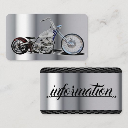Motorrad-Visitenkarte Visitenkarte (Vorne/Hinten)