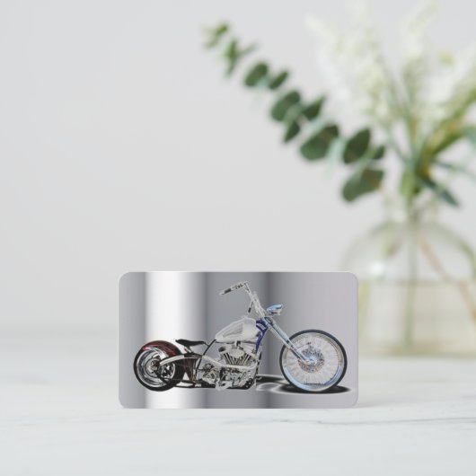 Motorrad-Visitenkarte Visitenkarte (Stehend Vorderseite)