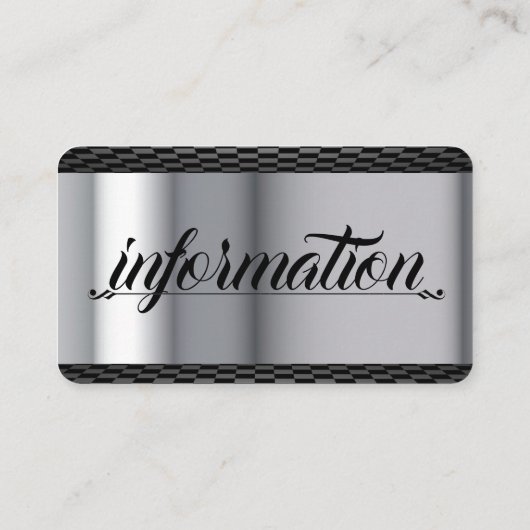 Motorrad-Visitenkarte Visitenkarte (Rückseite)