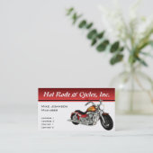 Motorrad-Visitenkarten Visitenkarte (Stehend Vorderseite)