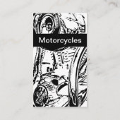 Motorrad-Visitenkarten Visitenkarte (Rückseite)