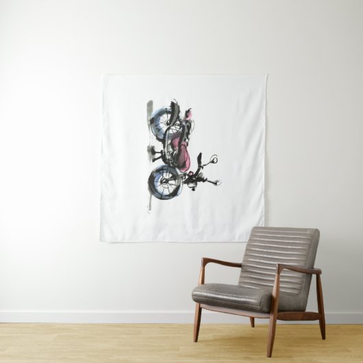 Motorrad Wandteppich (Beispiel (Horizontal))