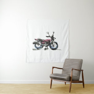 Motorrad Wandteppich